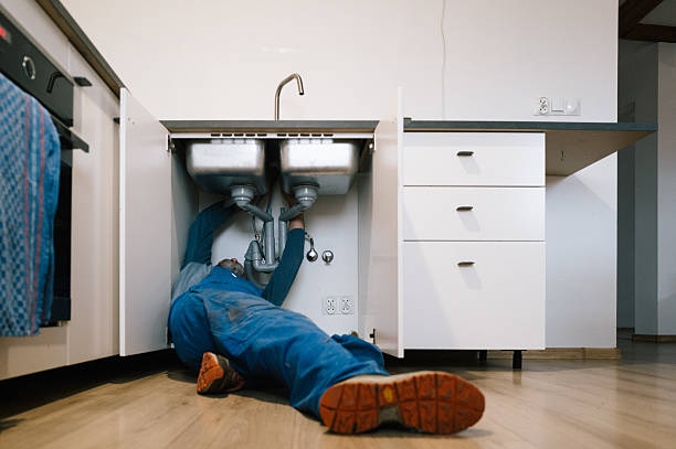 Professional Drain Cleaning technician working in Plumsteadville, PA